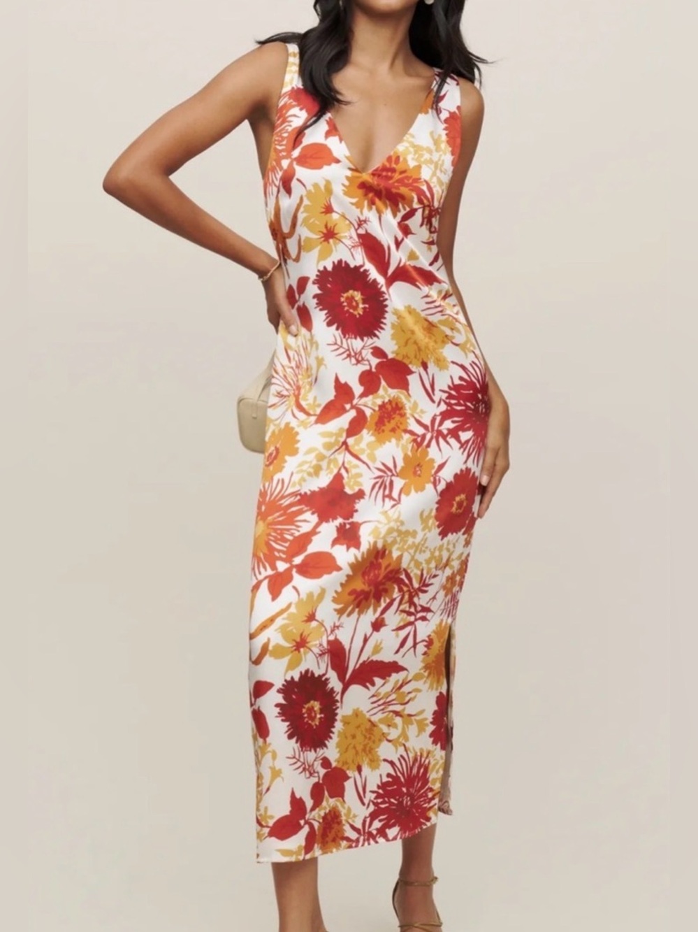Reformation Lian Silk Dress